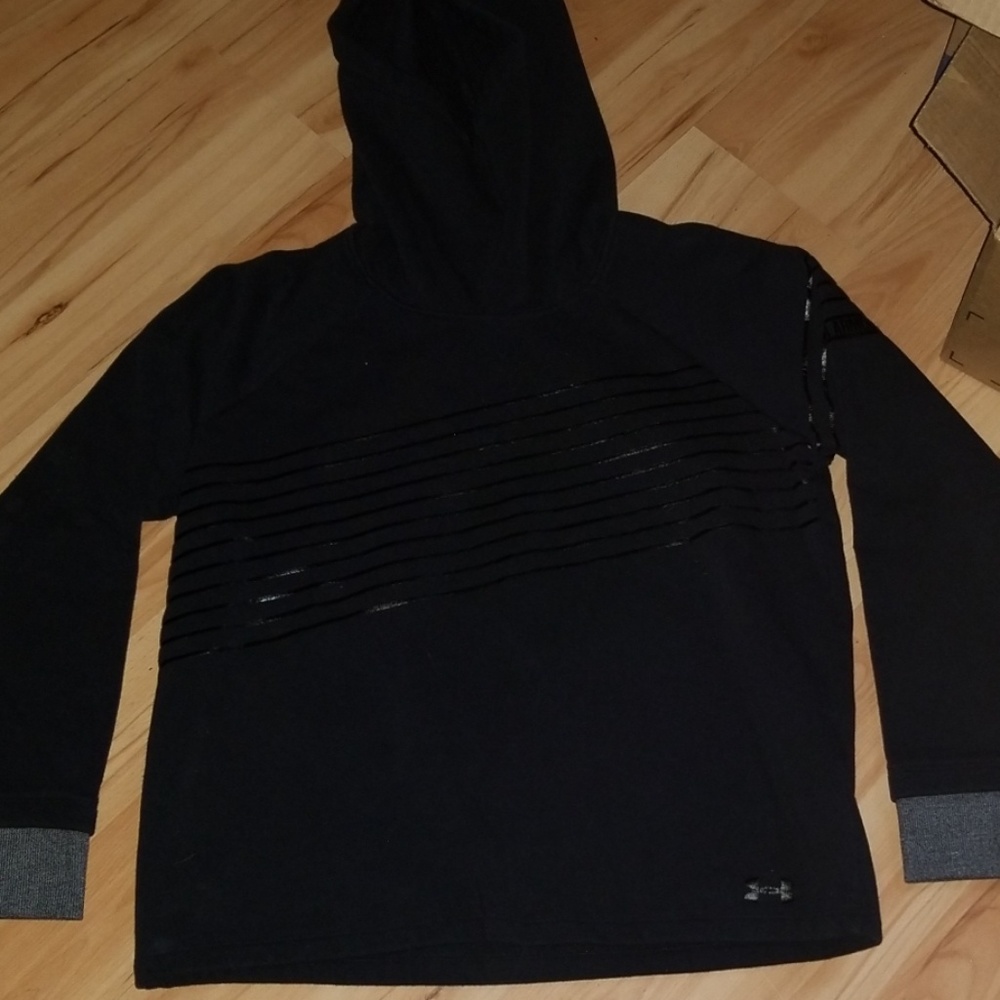 Swooped neckline style hoodie